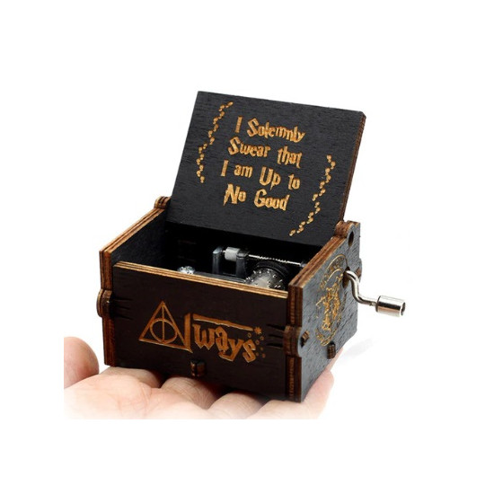 Hrací skříňka Harry Potter (černá)