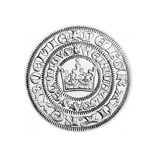 Replika pražského groše z doby Václava II. ( 1278- 1305 )