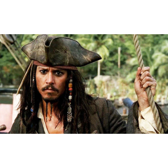 Hrací skříňka Piráti z Karibiku - Jack Sparrow béžová