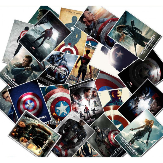 Samolepky - Kapitán Amerika