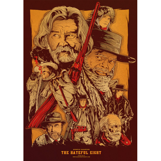 Plakát Quentin Tarantino - Osm hrozných