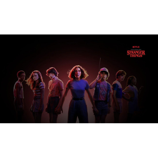 Řetízek Stranger Things - Zlatá ( logo)