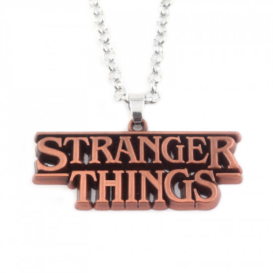 Řetízek Stranger Things - Červená ( logo)