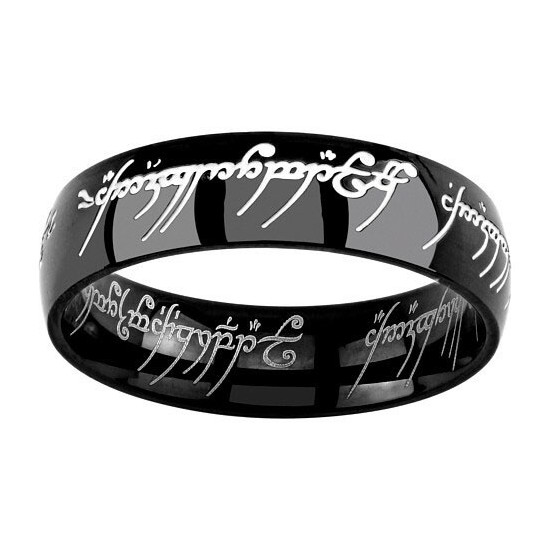Prsten z Pána prstenů (černý)