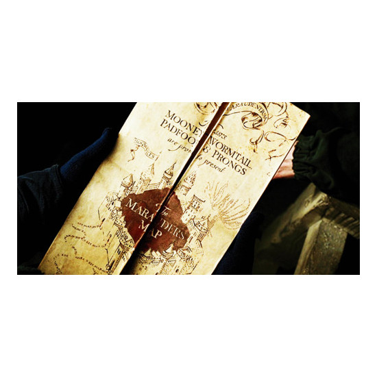 Mapa Harry Potter - Pobertův plánek