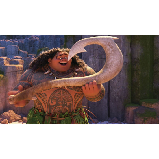 Náhrdelník Odvážná Vaiana (Moana) - Mauiův hák (stříbrný)