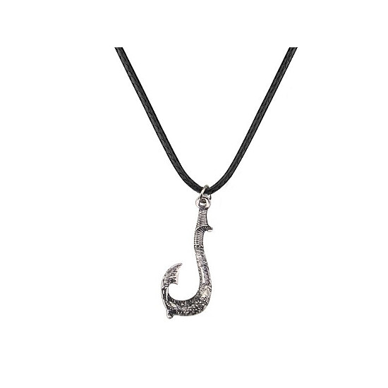 Náhrdelník Odvážná Vaiana (Moana) - Mauiův hák (stříbrný)