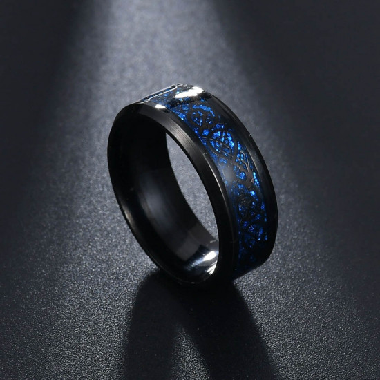 Prsten - Dračí kámen (tmavě modrý)