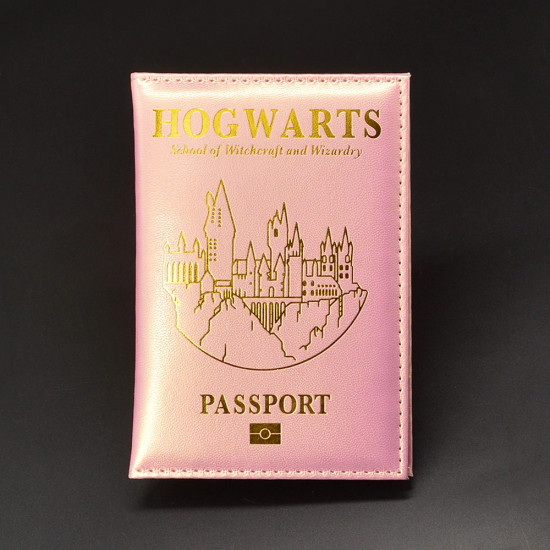 Obal na doklady Harry Potter - Bradavice (růžový)