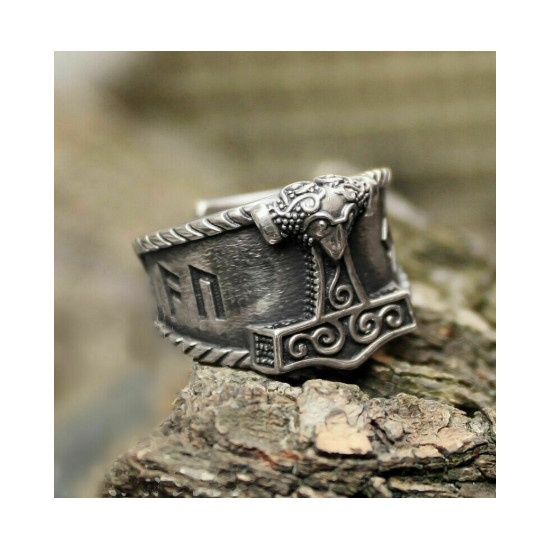 Prsten Vikingové - Kladivo 2 barvy (chirurgická ocel)