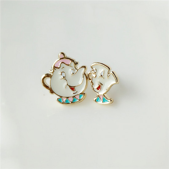 Náušnice Kráska a Zvíře